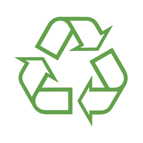 Recyclable foam packaging icon