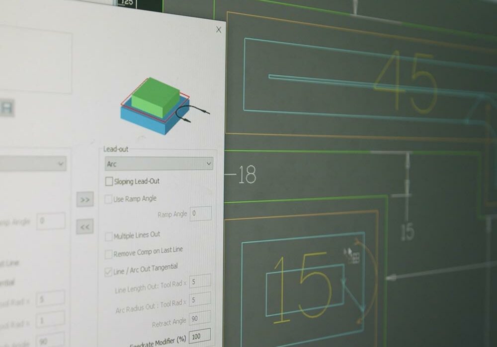 Material reduction CAD software used by foam converters